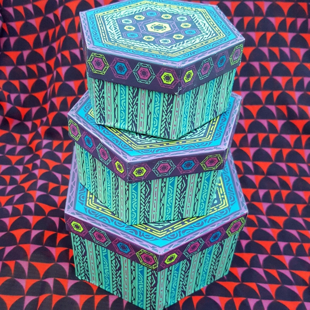 3 Boho Stackable Multi-purpose Giftable Boxes